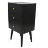 Best Pirce 🌟 Decor Therapy Mid Century Three Drawer Wood Side Table - Black - Décor Therapy 🌟