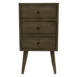 Best Pirce 🌟 Decor Therapy Mid Century Three Drawer Wood Side Table - Black - Décor Therapy 🌟 -End And Side Tables shop unnamed file 3073