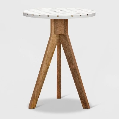 Brand new π― Amari Round Side Table with Brass Inlay Top White - Adore Decor π 7 Brand new π― Amari Round Side Table with Brass Inlay Top White - Adore Decor π - Image 5