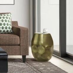 Discount ⌛ Cristy Metal Accent Table - WyndenHall Patina 🎉