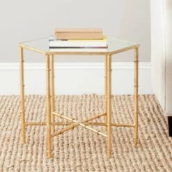 Best deal ⭐ Kerri Accent Table - Safavieh Gold/clear 😉