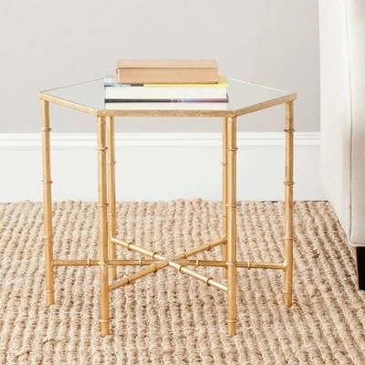 Best deal β Kerri Accent Table - Safavieh Gold/clear π 3 Best deal β Kerri Accent Table - Safavieh Gold/clear π