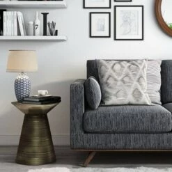 Flash Sale βοΈ 18" Bernhardt Metal Accent Table - WyndenHall Copper π