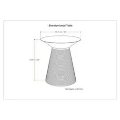 Flash Sale ✔️ 18" Bernhardt Metal Accent Table - WyndenHall Copper 😍 -End And Side Tables shop unnamed file 3182