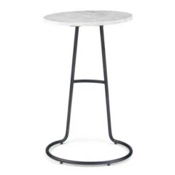 Coupon ⌛ 16" Trisha Marble Side Table White - WyndenHall 🎁 -End And Side Tables shop unnamed file 3193