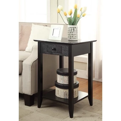 Promo π American Heritage End Table with Drawer Shelf - Breighton Home White π 4 Promo π American Heritage End Table with Drawer Shelf - Breighton Home White π - Image 2