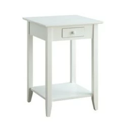 Promo π American Heritage End Table with Drawer Shelf - Breighton Home White π 19 Promo π American Heritage End Table with Drawer Shelf - Breighton Home White π -End And Side Tables shop unnamed file 3220