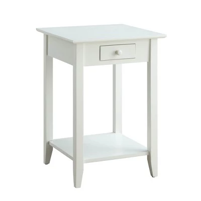 Promo π American Heritage End Table with Drawer Shelf - Breighton Home White π 11 Promo π American Heritage End Table with Drawer Shelf - Breighton Home White π - Image 9
