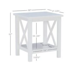 Best deal 🛒 Davis End Table - Linon Antiqued White 🥰 -End And Side Tables shop unnamed file 3244