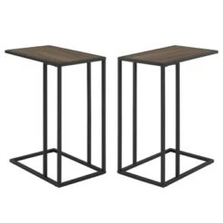 New π Set of 2 Arja Modern Glam Rectangular C Tables - Saracina Home Mocha/black β 22 New π Set of 2 Arja Modern Glam Rectangular C Tables - Saracina Home Mocha/black β -End And Side Tables shop unnamed file 328