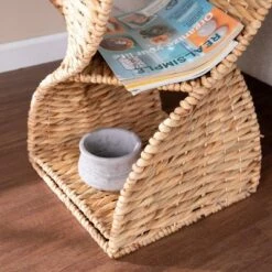 Promo 🎉 Xebor Water Hyacinth Accent Table Natural - Aiden Lane 👏 -End And Side Tables shop unnamed file 3369