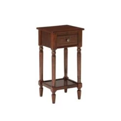 Outlet 🛒 French Country Khloe Accent Table - Breighton Home Mahogany 😉 -End And Side Tables shop unnamed file 3396
