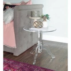 Brand new ❤️ Acrylic End Table - Linon Clear 🎁 -End And Side Tables shop unnamed file 3448