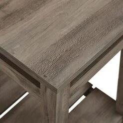 Promo 😍 Modern Farmhouse Plank Style End Table Gray Wash - Saracina Home 🔥 -End And Side Tables shop unnamed file 3455