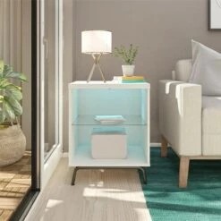 Flash Sale 👍 Room & Joy Hannaford End Table White - Room & Joy 🧨 -End And Side Tables shop unnamed file 3460