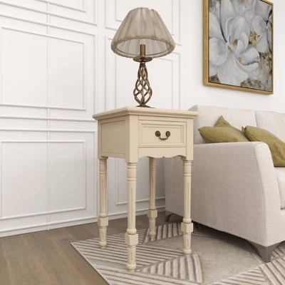 Cheapest β¨ Traditional Wood Accent Table Ivory - Olivia & May π 10 Cheapest β¨ Traditional Wood Accent Table Ivory - Olivia & May π - Image 8