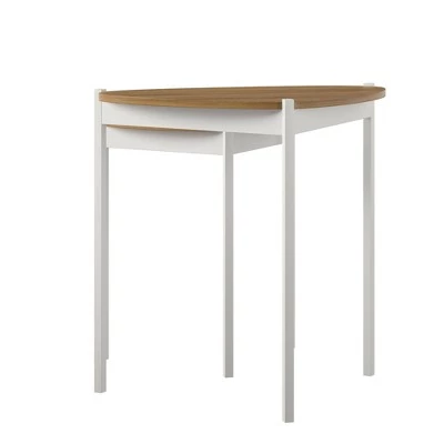 Buy π Tallulah Nesting Tables - Novogratz Walnut/white π 9 Buy π Tallulah Nesting Tables - Novogratz Walnut/white π - Image 7