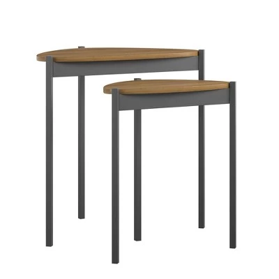 Buy π Tallulah Nesting Tables - Novogratz Walnut/white π 10 Buy π Tallulah Nesting Tables - Novogratz Walnut/white π - Image 8