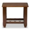 Budget ⭐ Larissa Modern Classic Mission Style Living Room Occasional End Table - Cherry Brown - Baxton Studio 🎁