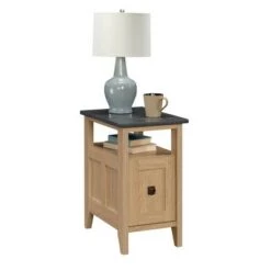 Budget ⌛ August Hill Side Table Brown - Sauder ✨ -End And Side Tables shop unnamed file 3534