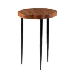 Flash Sale 🎁 Gorsey Round Accent Table Brown/Black - Aiden Lane ✔️ -End And Side Tables shop unnamed file 3540