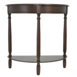 Buy 😍 Decor Therapy Simplify Half Round Accent Table - Décor Therapy Walnut 💯 -End And Side Tables shop unnamed file 3559