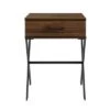 Best Pirce 😀 Nia Rustic Modern 1 Drawer X Leg Side Table - Saracina Home Rustic Oak 🛒 -End And Side Tables shop unnamed file 3561