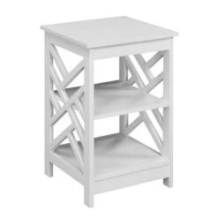Buy 👍 Titan End Table with Shelves - Breighton Home White 👏 -End And Side Tables shop unnamed file 3576