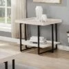 Budget 😉 Grislare Rectangular End Table - HOMES: Inside + Out Antique White/black 😍 -End And Side Tables shop unnamed file 3577
