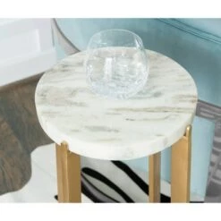 Cheapest 🎉 Gleeson Drink Table Marble Gray - Powell Company 💯 -End And Side Tables shop unnamed file 3604