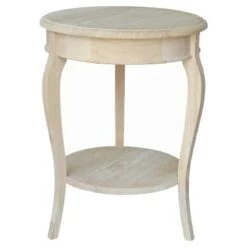Cheap ✨ Cambria Solid Wood End Table - International Concepts White 😀 -End And Side Tables shop unnamed file 3617