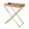 Best reviews of 🔥 Bushall Folding Side Table Natural/Gold - Aiden Lane ✨ -End And Side Tables shop unnamed file 3618