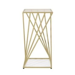 Cheapest ✨ Wadleigh Modern Glam Glass Top End Table Champagne Gold - Christopher Knight Home 👏 -End And Side Tables shop unnamed file 3627