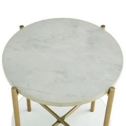 Best deal β¨ 20" Glass and Faux Marble Glam Round Side Table - Saracina Home White Marble Top/chrome π 10 Best deal β¨ 20" Glass and Faux Marble Glam Round Side Table - Saracina Home White Marble Top/chrome π -End And Side Tables shop unnamed file 3653
