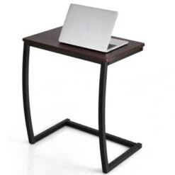 Cheapest 🥰 Costway Sofa Side End Table C-shaped Coffee Tray Laptop Snack Stand with Steel Frame 😀 -End And Side Tables shop unnamed file 3678