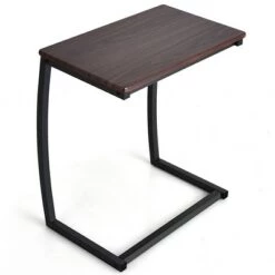 Cheapest 🥰 Costway Sofa Side End Table C-shaped Coffee Tray Laptop Snack Stand with Steel Frame 😀 -End And Side Tables shop unnamed file 3680