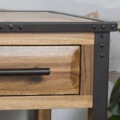 Hot Sale ⌛ Luna Acacia Wood One Drawer End Table - Natural - Christopher Knight Home 🧨 -End And Side Tables shop unnamed file 3689