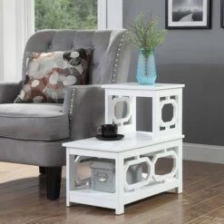 Buy 🛒 Omega 2 Step Chairside End Table - Breighton Home Espresso 🎁