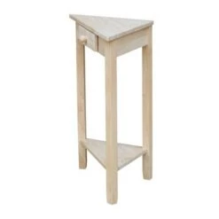 Cheap 🎁 Corner End Table Unfinished - International Concepts 🎁
