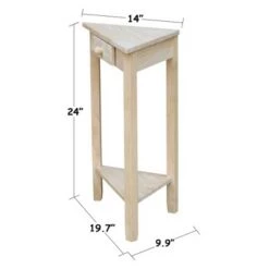 Cheap 🎁 Corner End Table Unfinished - International Concepts 🎁 -End And Side Tables shop unnamed file 3725