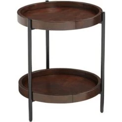 Brand new β€οΈ 55 Downing Street Vintage Bronze Metal Round Accent Table 20 1/4" Wide Brown Walnut Wood Top and Shelf for Living Room Home House π― 12 Brand new β€οΈ 55 Downing Street Vintage Bronze Metal Round Accent Table 20 1/4" Wide Brown Walnut Wood Top and Shelf for Living Room Home House π― -End And Side Tables shop unnamed file 3730