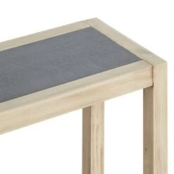 Best deal 🤩 Wood Rectangle Slim Console Table Gunmetal - Silverwood ⌛