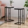 Best reviews of 🔥 Set of 2 Bader Modern C-Shaped Side Table Black - Christopher Knight Home 🧨 -End And Side Tables shop unnamed file 3765