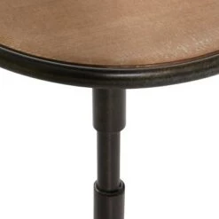 Best Sale 👍 Olivia & May Industrial Wood Pedestal Accent Table Brown - Olivia & May 👏 -End And Side Tables shop unnamed file 3772