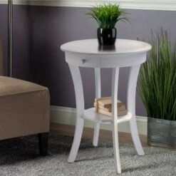 Brand new π― Sasha Round Accent Table - White - Winsome 𧨠10 Brand new π― Sasha Round Accent Table - White - Winsome 𧨠-End And Side Tables shop unnamed file 3776
