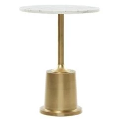 Top 10 🧨 Olivia & May Modern Aluminum Accent Table Gold - Olivia & May 😀 -End And Side Tables shop unnamed file 3788