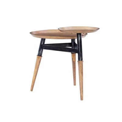 Buy π― Charlane 2 Tier Side Table Gold - Powell Company π 4 Buy π― Charlane 2 Tier Side Table Gold - Powell Company π - Image 2