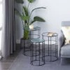 Budget ✨ Olivia & May Set of 3 Contemporary Metal Accent Tables Black - Olivia & May 😍 -End And Side Tables shop unnamed file 383