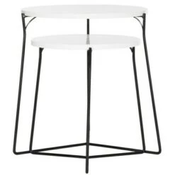 Top 10 👏 Ryne Stacking End Table - Safavieh White ❤️ -End And Side Tables shop unnamed file 3830