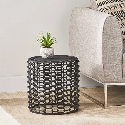 Promo π€© Fenelon Modern Accent Table Black - Christopher Knight Home π 6 Promo π€© Fenelon Modern Accent Table Black - Christopher Knight Home π - Image 5